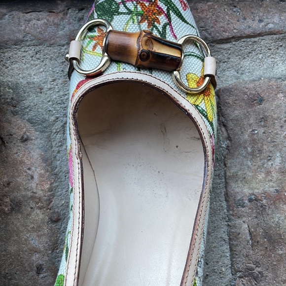 Gucci Floral Horsebit Heel Sz 9 - Picture 6 of 15